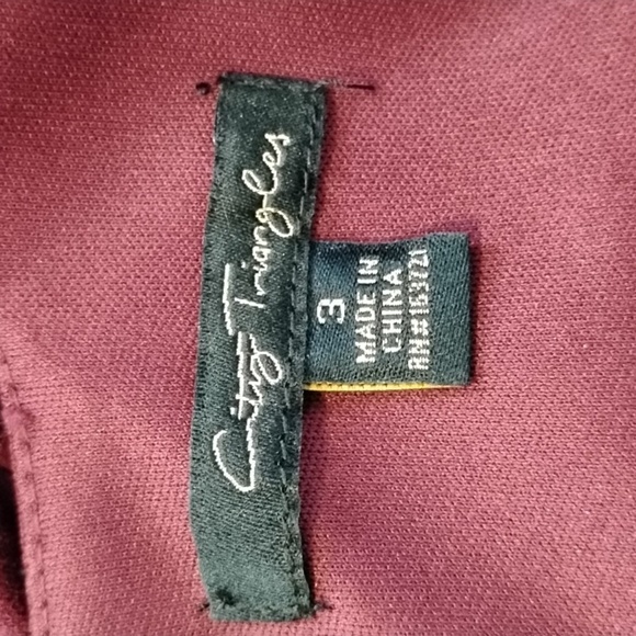 City Triangles Jr. Girl Mini Deep Ruby Dress With Short Lace Sleeves, S: 3 NWT - Picture 5 of 15